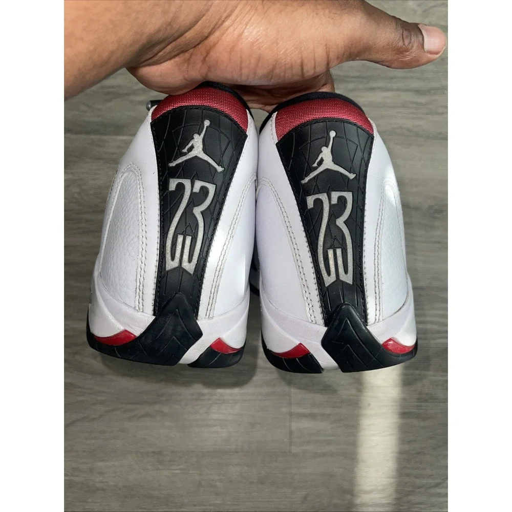 Size 12- Air Jordan 14 Retro Black Toe 487471-160